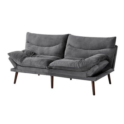 Grey Sofa Bed Recliner 172x82x82cm