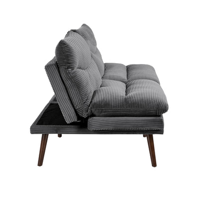 Grey Sofa Bed Recliner 172x82x82cm