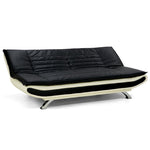 Leather Upholstered 3 Seater Sofa - Dual Colour