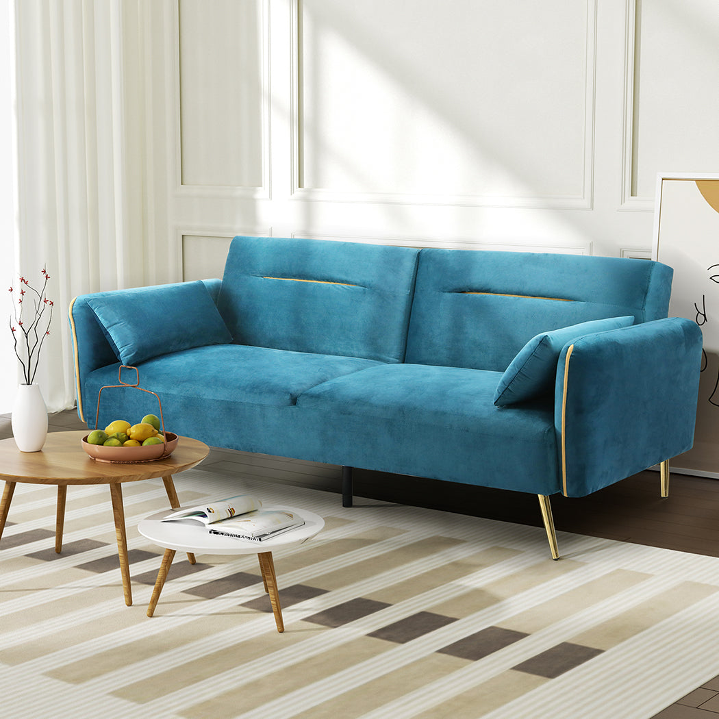 Versatile 3-Seater Sofa Bed Convertible  Adjustable Height Classic