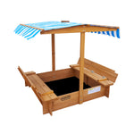 Beach Adventure Awaits: Children's Outdoor Sandbox with Canopy