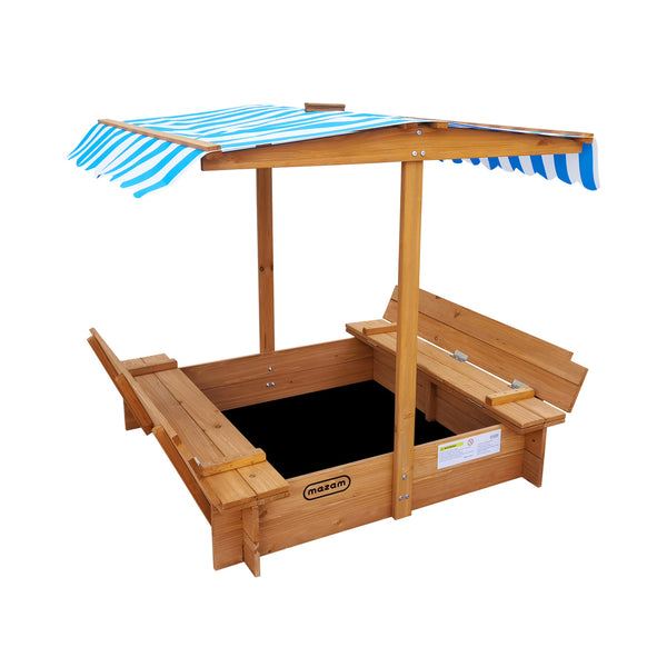  Beach Adventure Awaits: Children's Outdoor Sandbox with Canopy