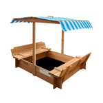 Beach Adventure Awaits: Children's Outdoor Sandbox with Canopy