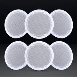 6 Inch Ceiling Speakers In Wall Speaker Home Audio Stereos Tweeter 6Pcs