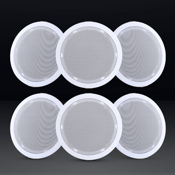  6 Inch Ceiling Speakers In Wall Speaker Home Audio Stereos Tweeter 6Pcs