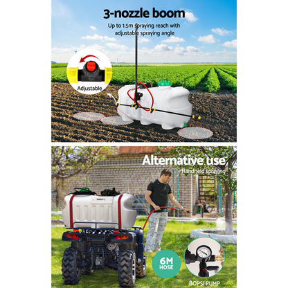 Weed Sprayer 100L Boom Garden Spray