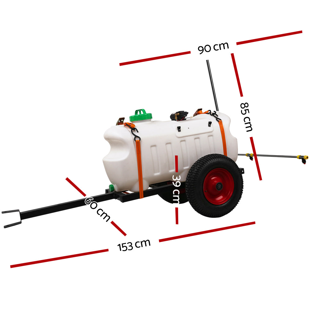 Weed Sprayer 100L Trailer 1.5M Boom Garden Spray