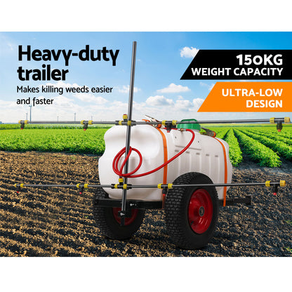 Weed Sprayer 100L Trailer 1.5M Boom Garden Spray