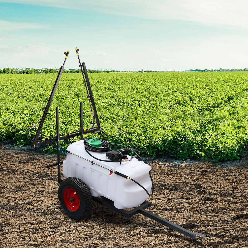 Weed Sprayer 100L Trailer 3M Boom Garden Spray