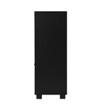 Shoes Storage Cabinet 2 Doors Black White Natural