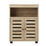 Shoes Storage Cabinet 2 Doors Black White Natural