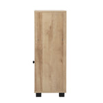 Shoes Storage Cabinet 2 Doors Black White Natural