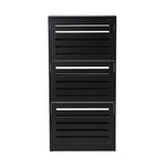 Shoe Storage Cabinet 3 Doors 45 Pairs Black