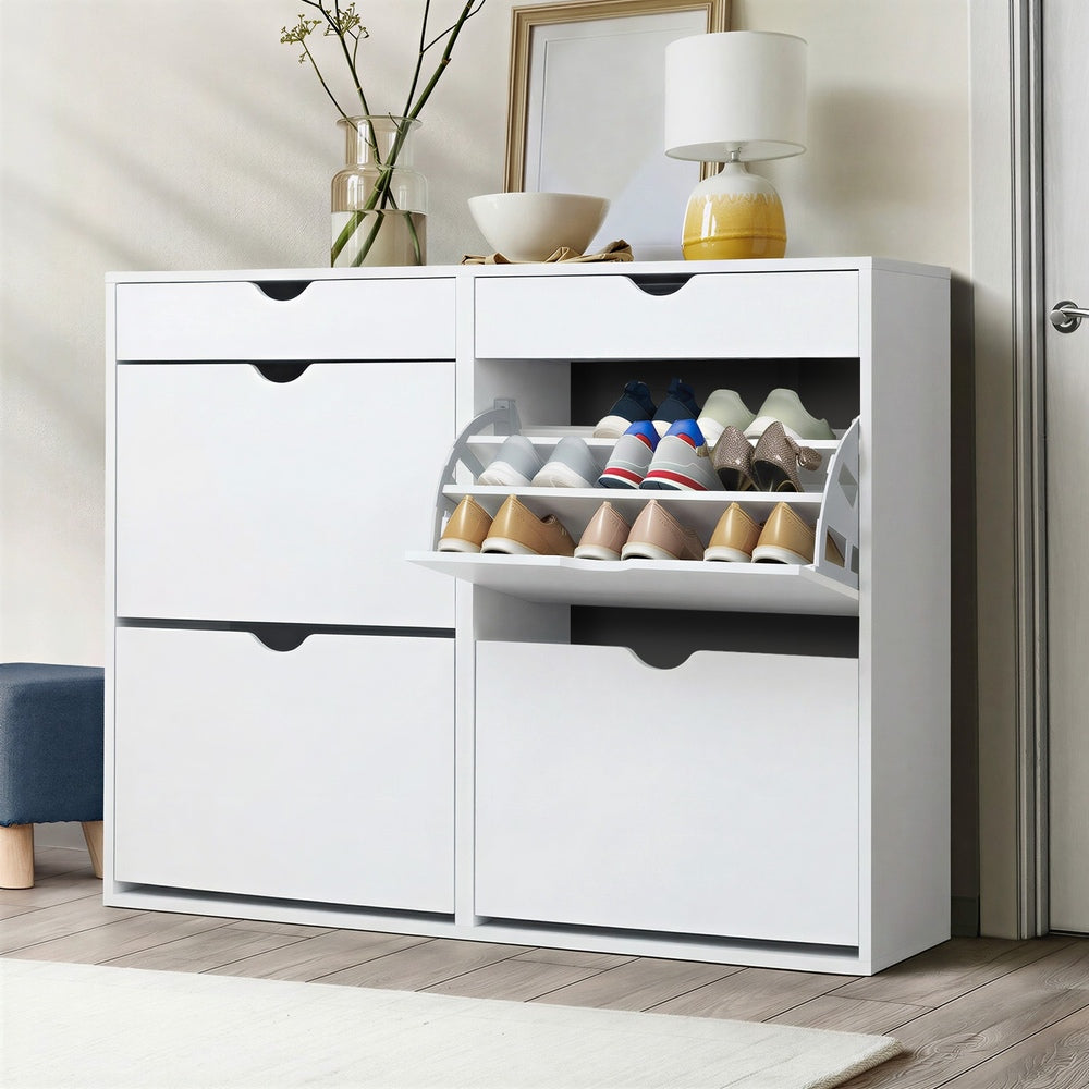 36 Pair Shoe Storage Cabinet White | HomeAndLiving
