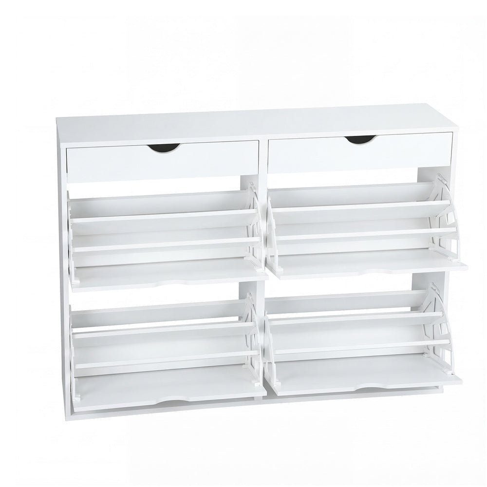 36 Pair Shoe Storage Cabinet White | HomeAndLiving - 5