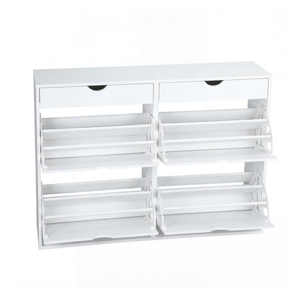 36 Pair Shoe Storage Cabinet White | HomeAndLiving - 5