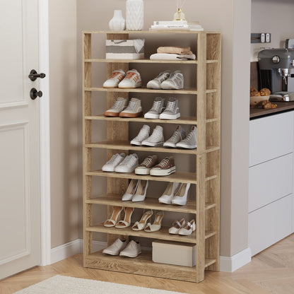 Shoe Rack 9 Tier Storage 75x30x140cm