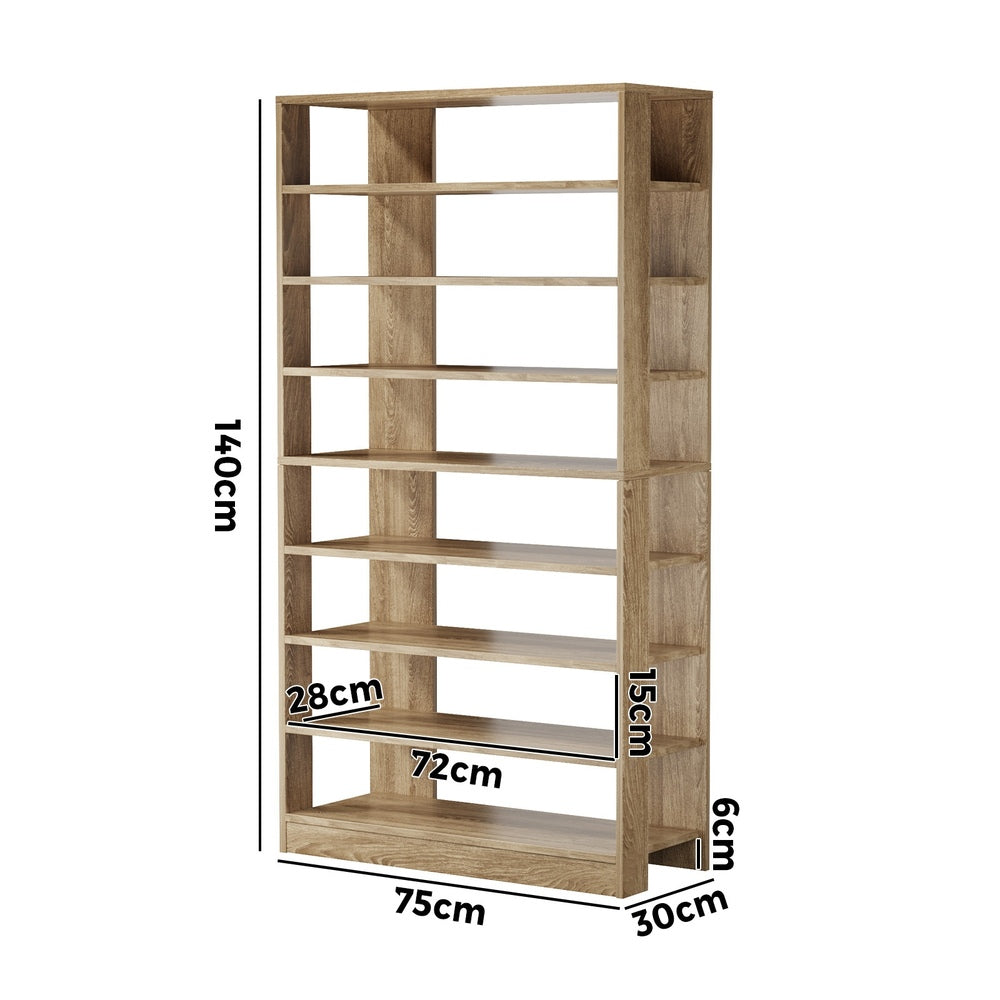 Shoe Rack 9 Tier Storage 75x30x140cm