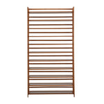 Shoe Rack Storage Organizer 11 Shelves Bamboo Brown