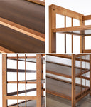 Shoe Rack Storage Organizer 11 Shelves Bamboo Brown