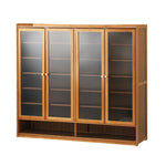 Shoe Storage Cabinet 3/4 Doors 7 Shelves Brown