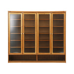 Shoe Storage Cabinet 3/4 Doors 7 Shelves Brown