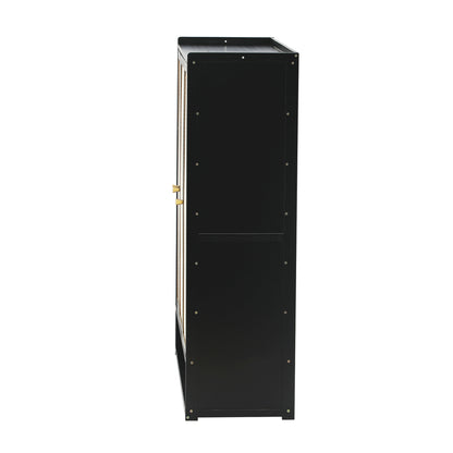 Shoe Storage Cabinet 3 Doors Rattan Style