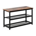 Shoe Cabinet Bench Shoes Rack Shelf Storage 3-Tier Industrial Furniture