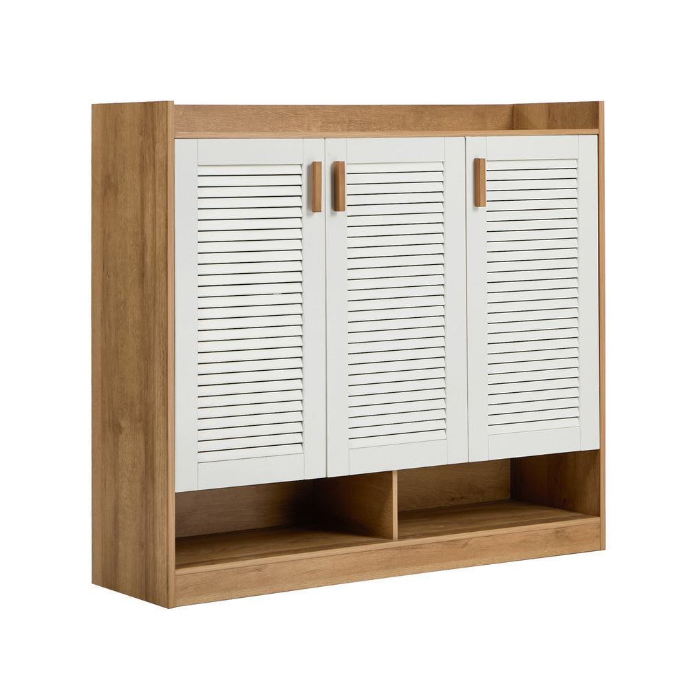 5-Tier Shoe Storage Cabinet 3 Doors | HomeAndLiving - 2