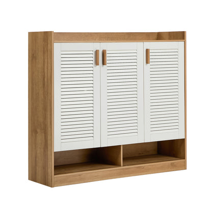 5-Tier Shoe Storage Cabinet 3 Doors | HomeAndLiving - 2