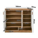 5-Tier Shoe Storage Cabinet 3 Doors | HomeAndLiving