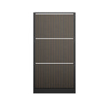 Shoe Rack Storage Cabinet 3-Tier Organizer Black Entryway Closet Shelf