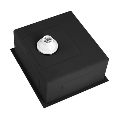 44X38CM Stainless Steel Sink Single Bowl with Waste Black