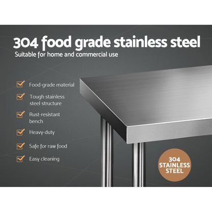 Classic 1219X610Mm Stainless Steel Kitchen Bench