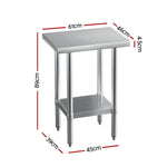 Stainless Steel Kitchen Benches Work Bench 610x457mm 430