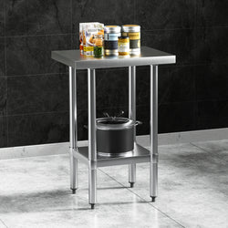 Stainless Steel Kitchen Benches Work Bench 610x457mm 430