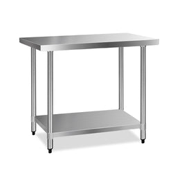 1219X610Mm Stainless Steel Kitchen Bench