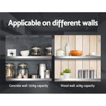 Stainless Steel Wall Shelf Kitchen Shelves Rack Mounted Display Shelving 1200mm