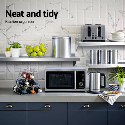 1200mm Stainless Steel Wall Shelf Rack 2PCS | HomeAndLiving