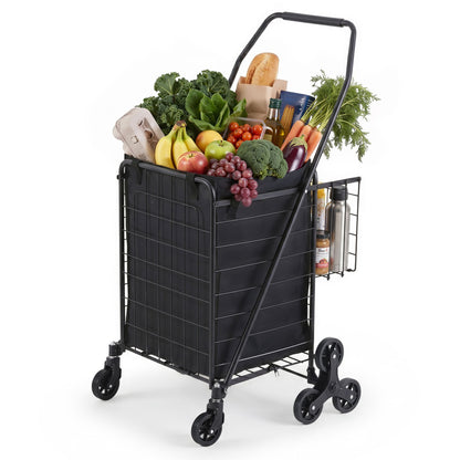Folding Aluminium Shopping Trolley Cart | HomeAndLiving - 3