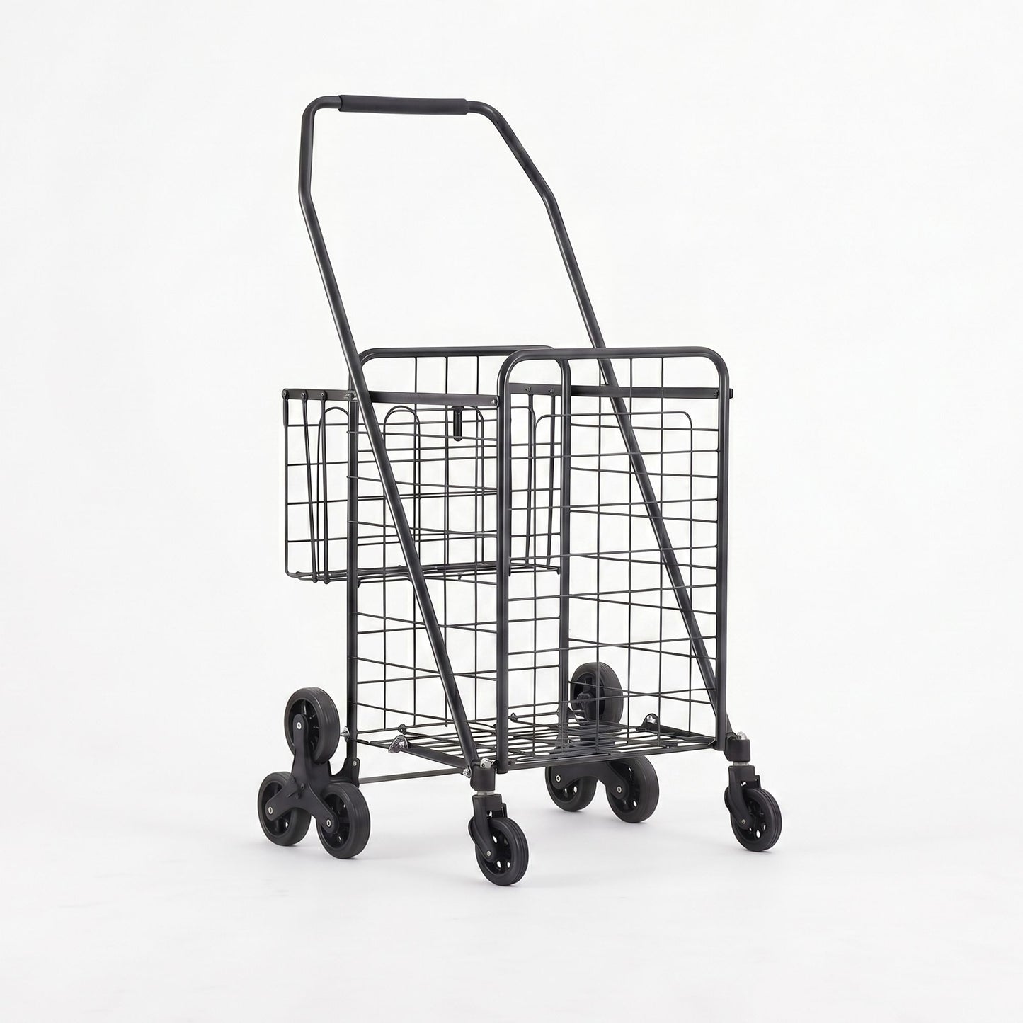Folding Aluminium Shopping Trolley Cart | HomeAndLiving - 4