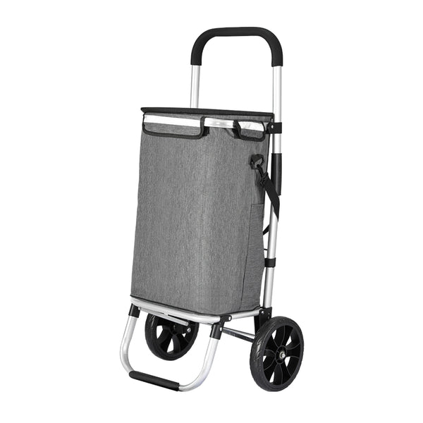  Shopping Trolley Cart 45Kg Foldable Grey