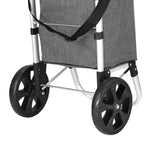 Shopping Trolley Cart 45Kg Foldable Grey