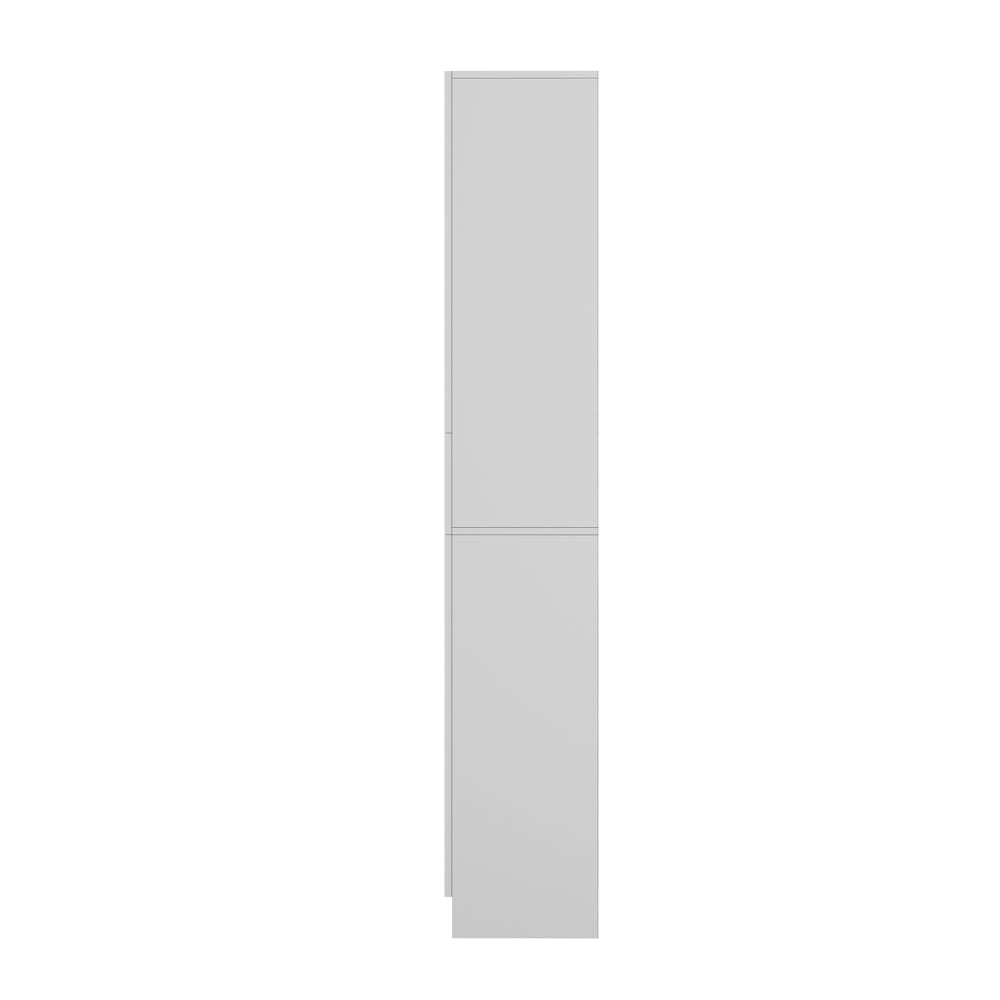 Tall Bathroom Cabinet Slim Toilet Storage White | HomeAndLiv - 6