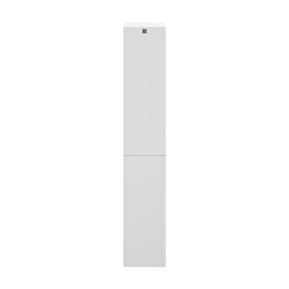 Tall Bathroom Cabinet Slim Toilet Storage White | HomeAndLiv - 7