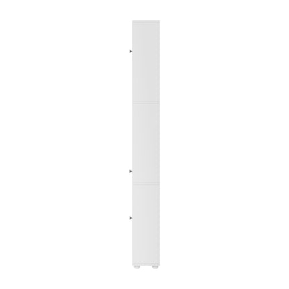 Tall Bathroom Storage Cabinet Shelf Drawer Cupboard White