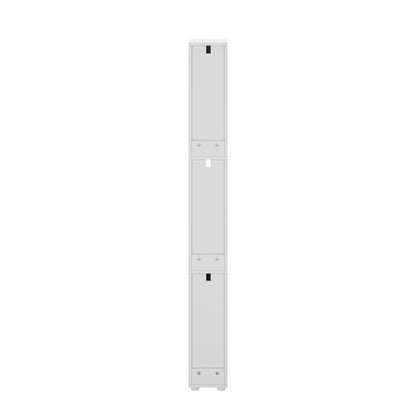 Tall Bathroom Storage Cabinet Shelf Drawer Cupboard White