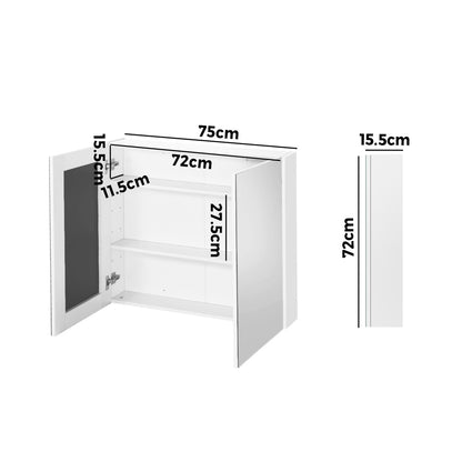 Bathroom Mirror Cabinet Vanity Medicine Shaving Wall Storage