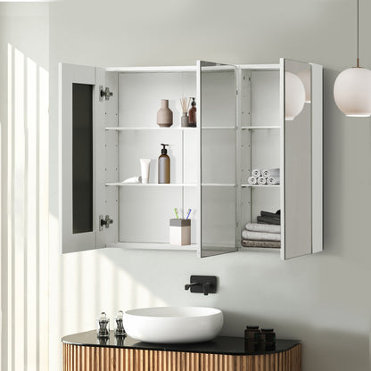 Bathroom Mirror Cabinet Vanity Medicine Wall Storage 900mm x 720mm