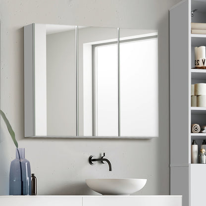 Bathroom Mirror Cabinet Vanity Medicine Wall Storage 900mm x 720mm